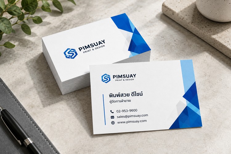 ตัวอย่างนามบัตรส่วนบุคคล
