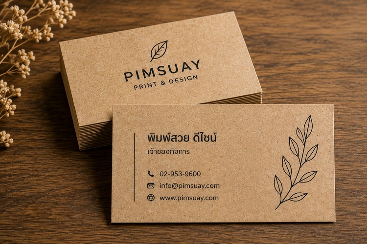 ตัวอย่างนามบัตรสร้างสรรค์