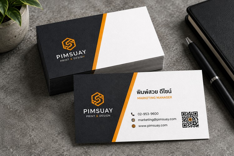 ตัวอย่างนามบัตรพรีเมียม