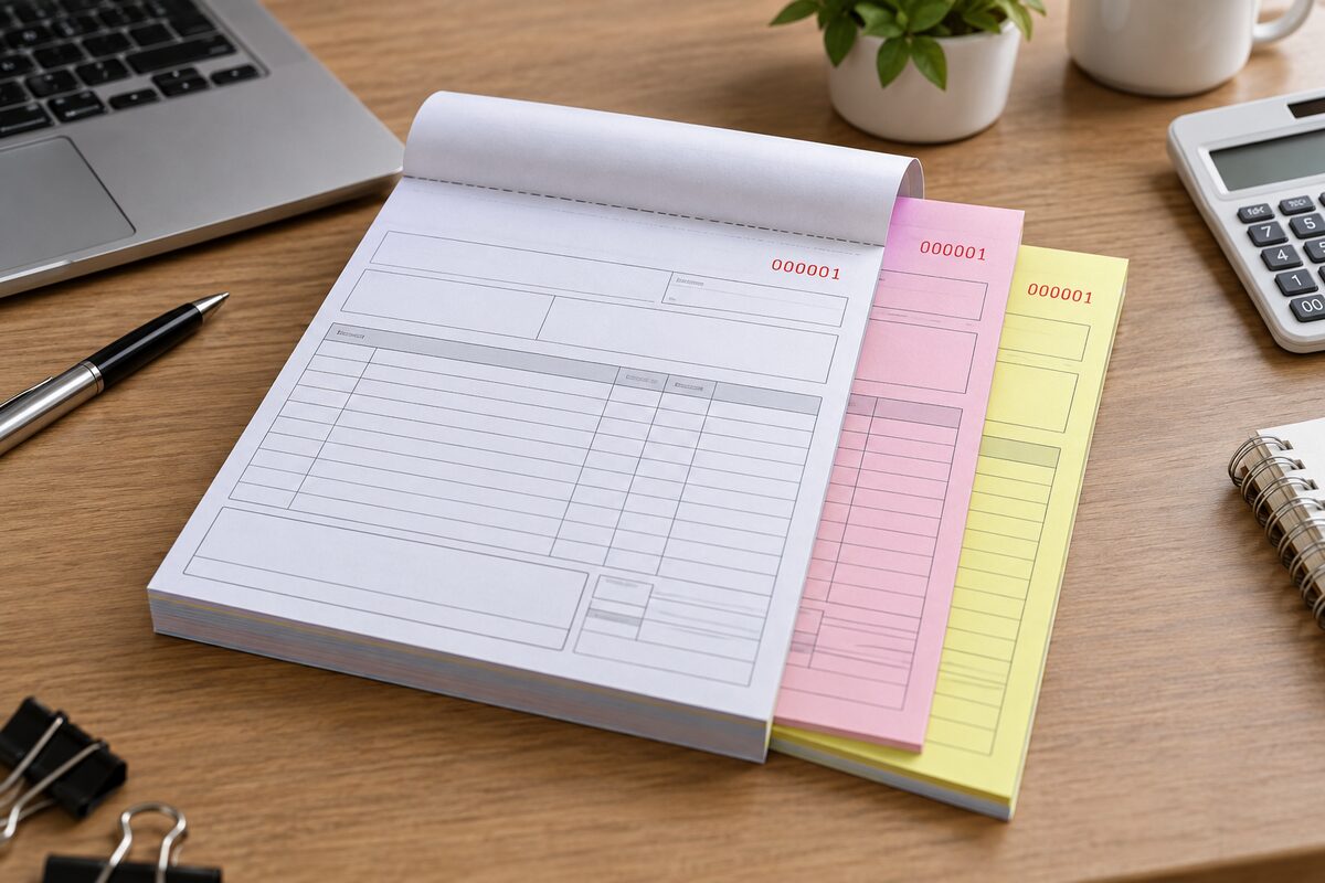 ตัวอย่างแบบฟอร์ม / ใบเสร็จ NCR แบบที่ 1